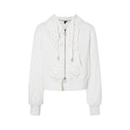 Rumi Ruffle Zip Hoodie