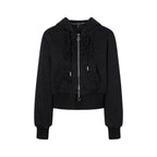 Rumi Ruffle Zip Hoodie