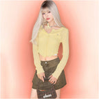 Vespa Scallop Rib Cardigan