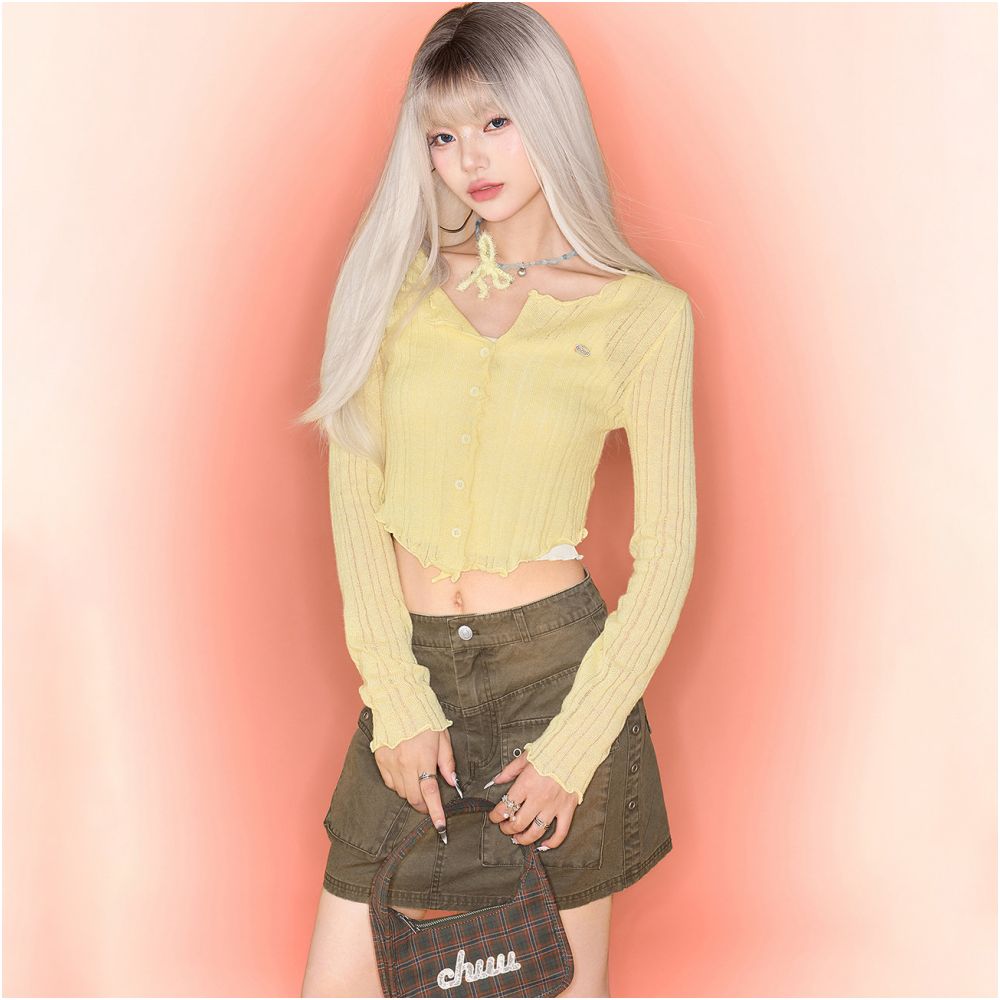 Vespa Scallop Rib Cardigan