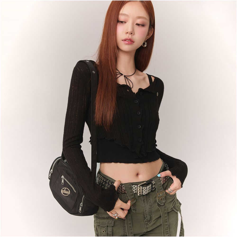 Vespa Scallop Rib Cardigan