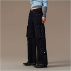 Sejin Black Strap Utility Pants