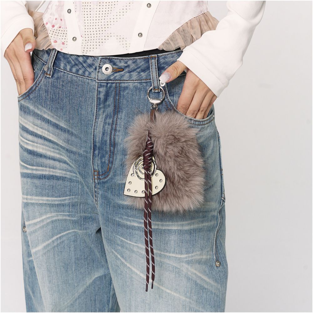 Love Heart Fur Charm image 3