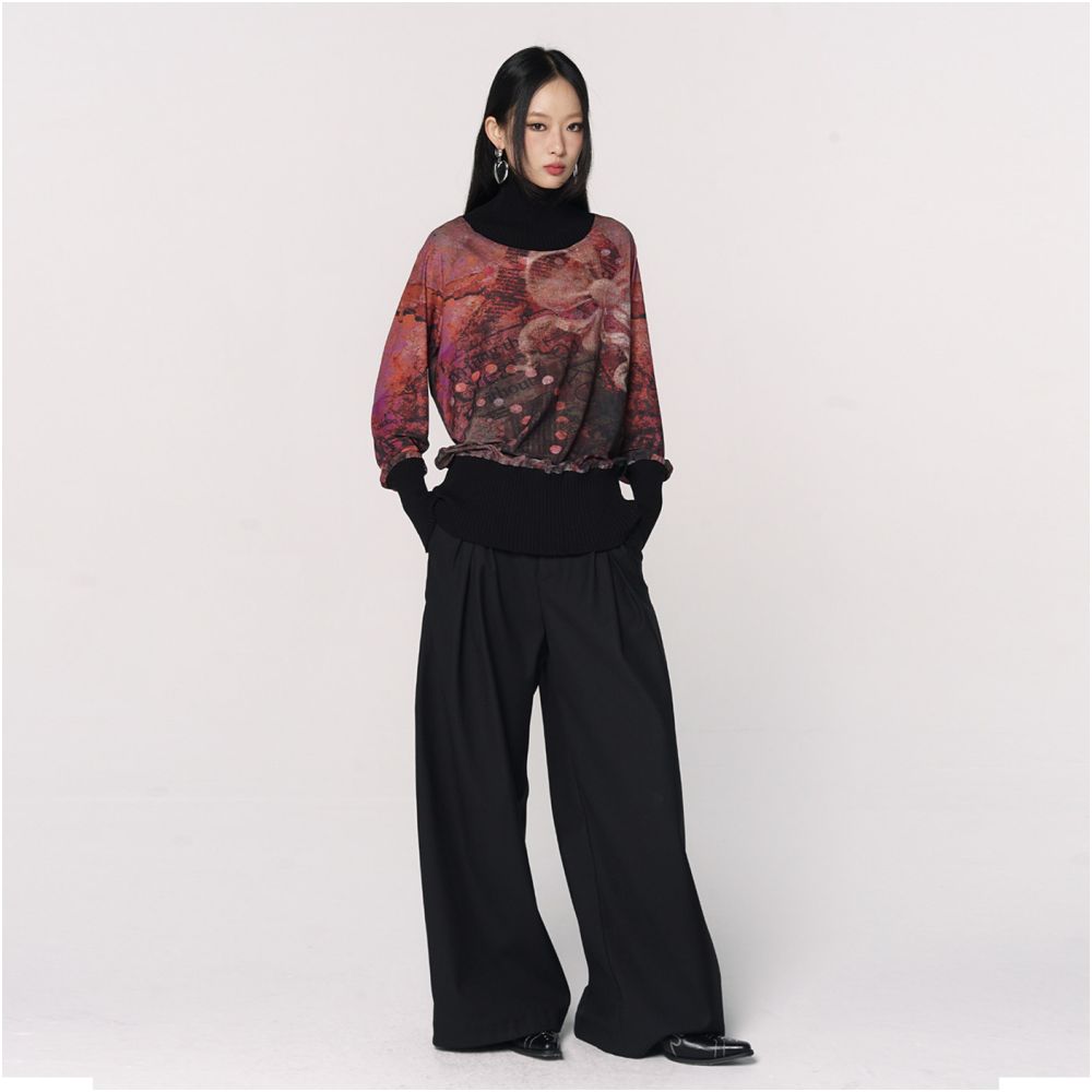 Marumi Mesh Print Top image 2
