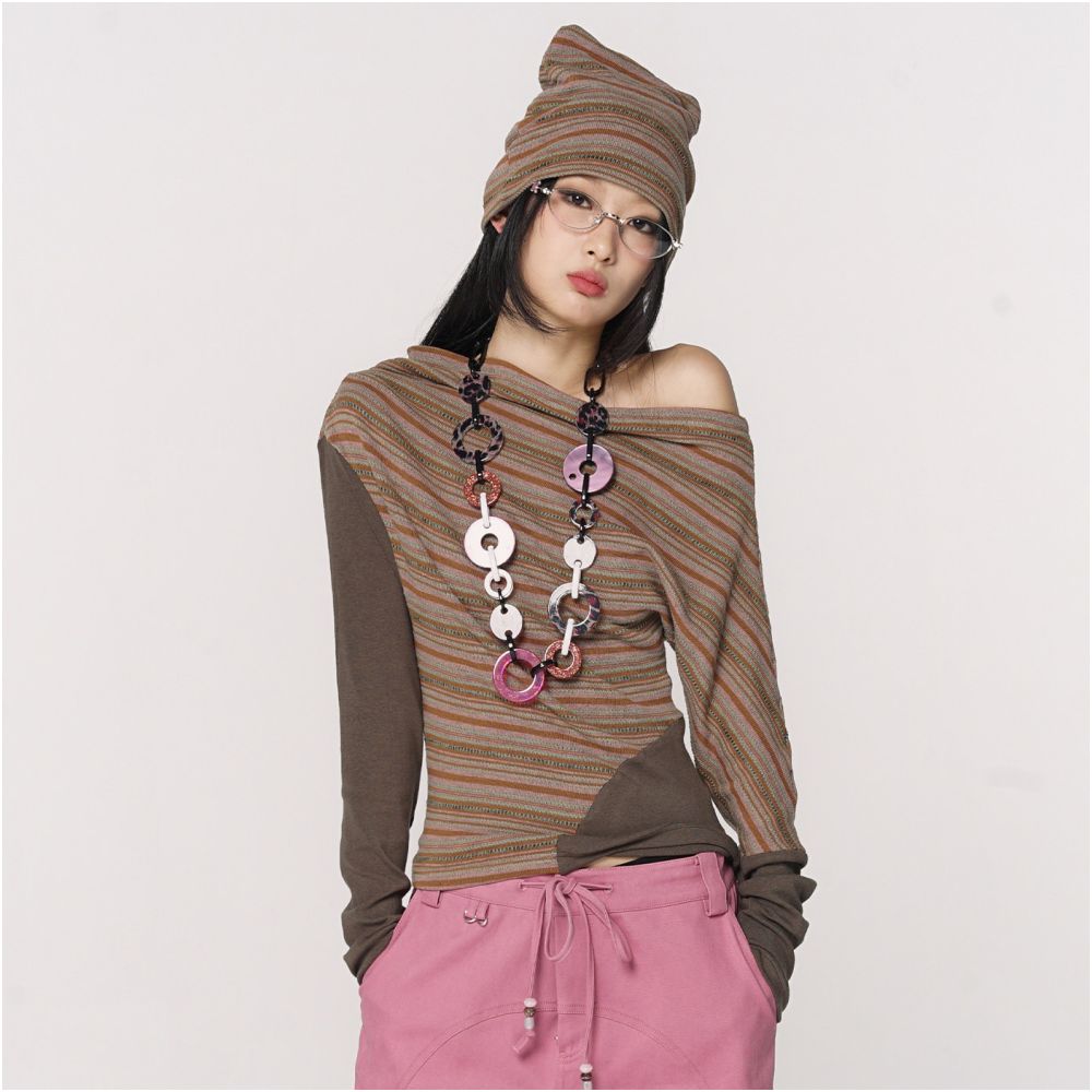Somi Mocha Layer Knit Top image 3