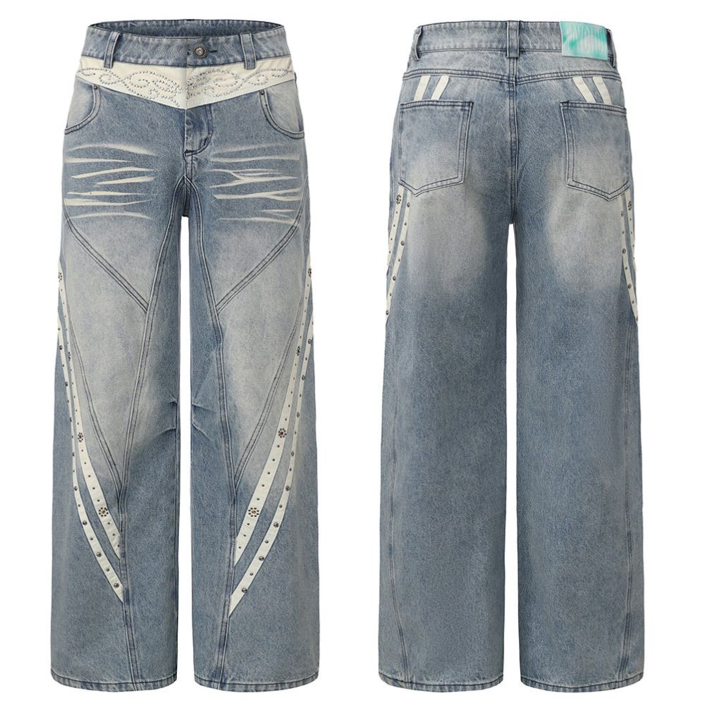 Nayeon Rivetline Wide Jeans