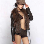 Hara Fur Moto Jacket image 0