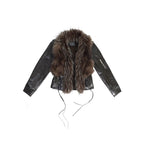 Hara Fur Moto Jacket