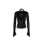 Pixel's Velvet Tie Blouse