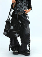 NANAICHILLI star glitter tote bag design sense subculture punk rock shoulder bag women s crossbody bag image 4