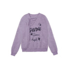 Ash Violet Faux Mink Knit Sweater