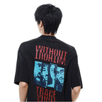 MRNEARLY American casual retro heavyweight couple outfit short sleeved T shirt men s summer European and American high street trendy brand top image 2