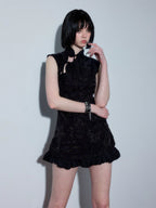Yuka's Black Lotus Dress