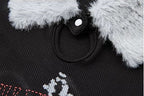 Yuka Faux Fur Collar Top