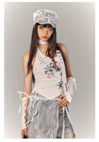 Ghost Cross Halter Top