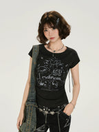 Verdurous Lace-Up Back Top