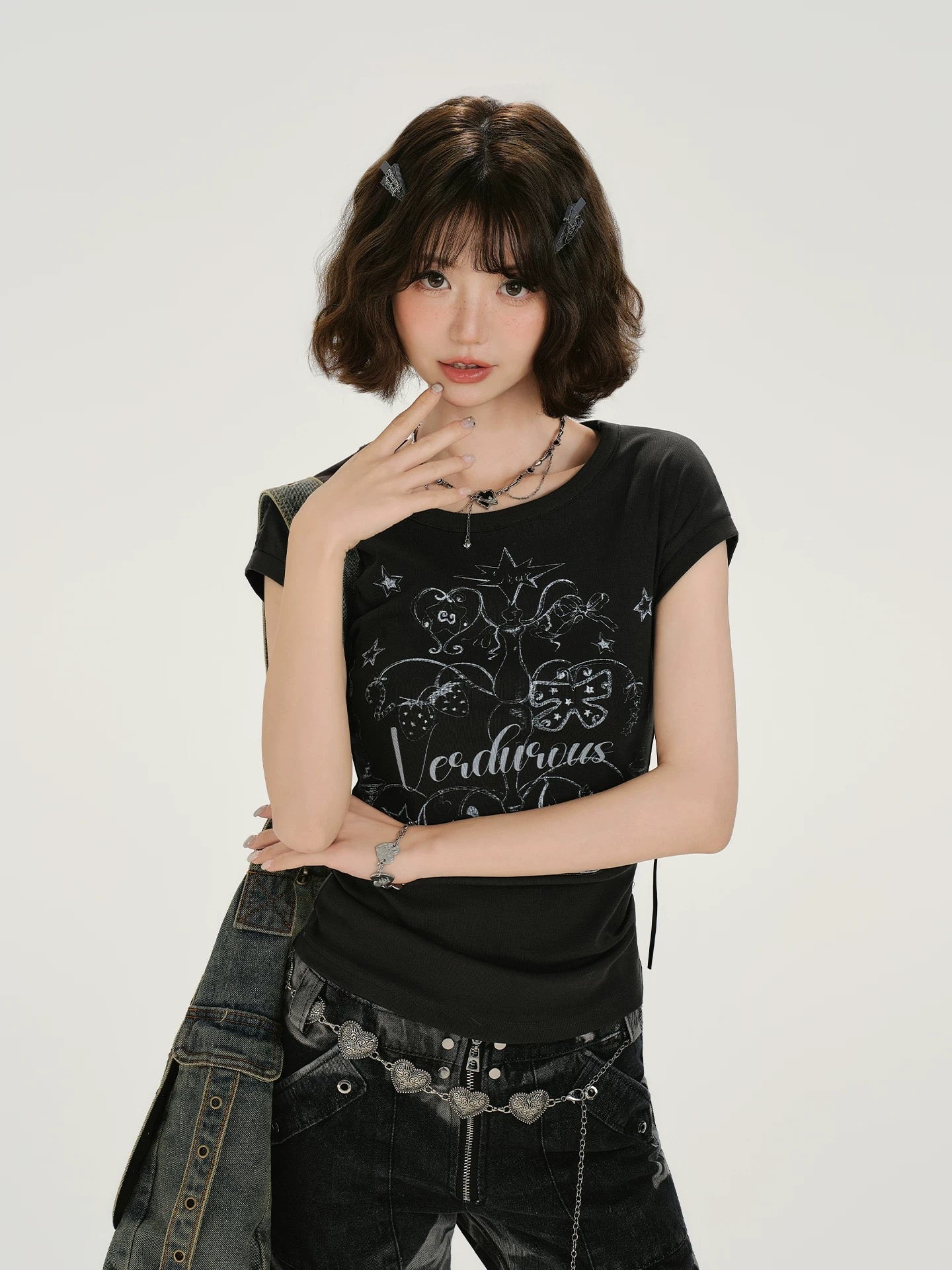 Verdurous Lace-Up Back Top