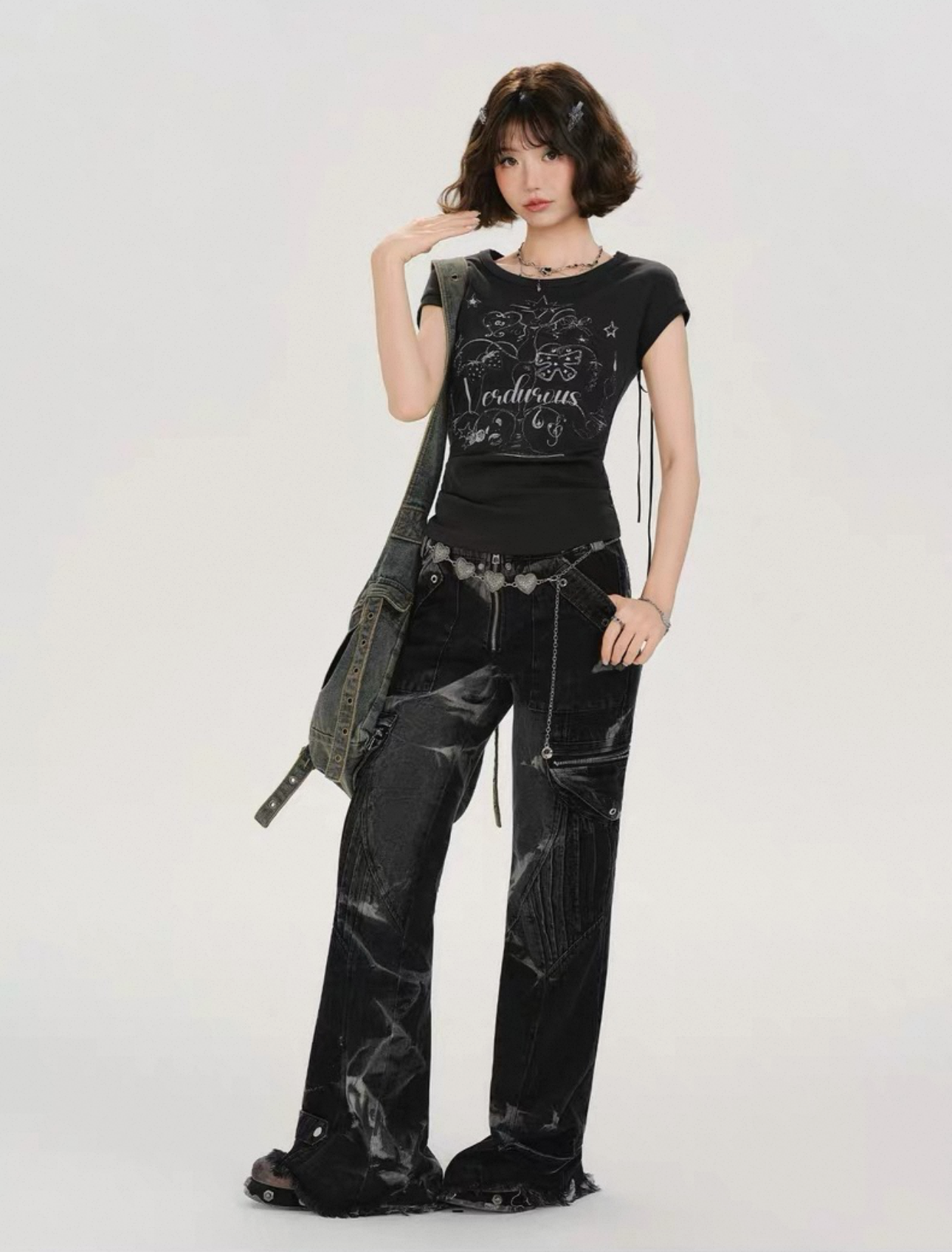 Verdurous Lace-Up Back Top