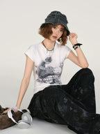 Pixel Fitted Baby Tee