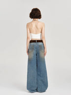 Cropped Halter Tank Top