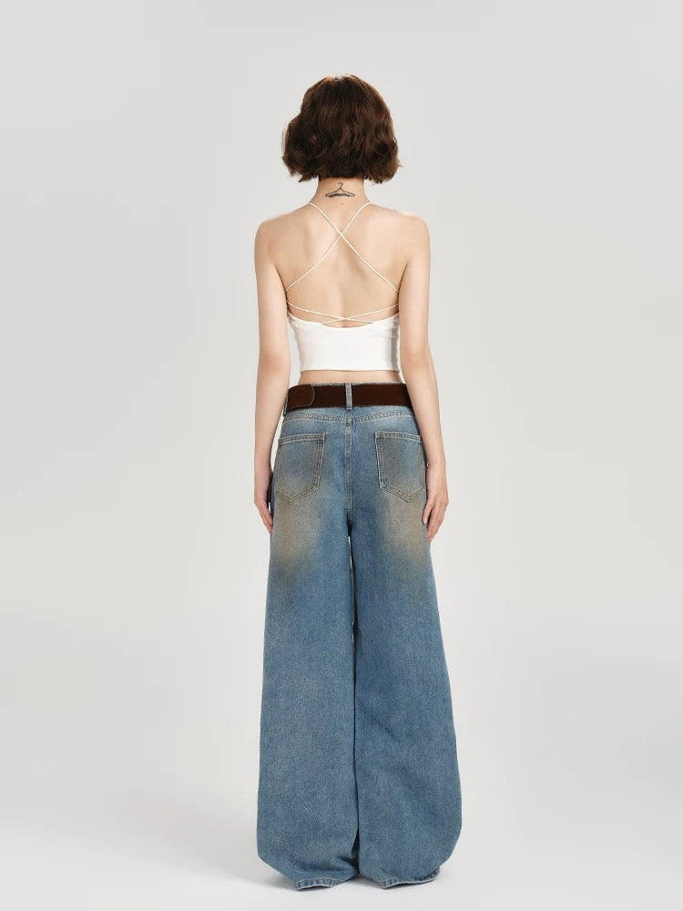 Cropped Halter Tank Top