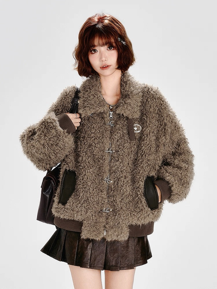 Vintage Teddy Shearling Jacket