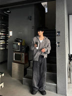 Seojin Ribbed Zip Hoodie