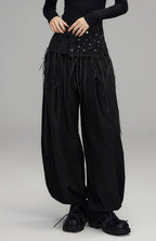 Black Tassel Ghost Pants