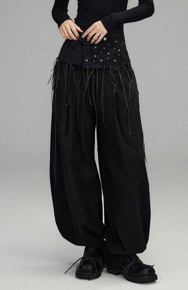 Black Tassel Ghost Pants