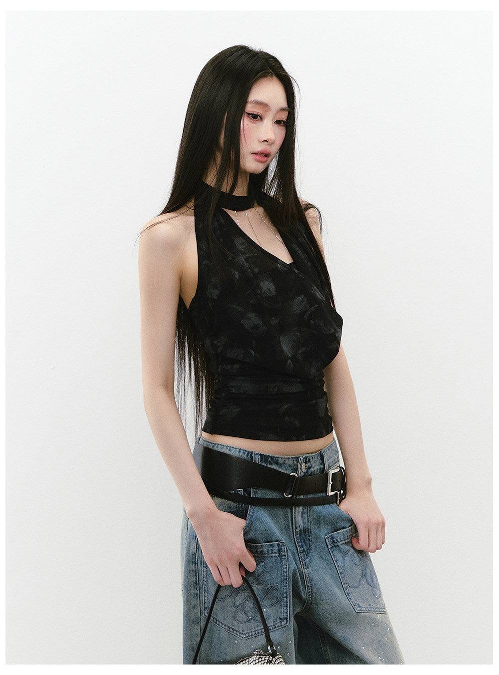 Summer’s Whisper Halter Drape Top