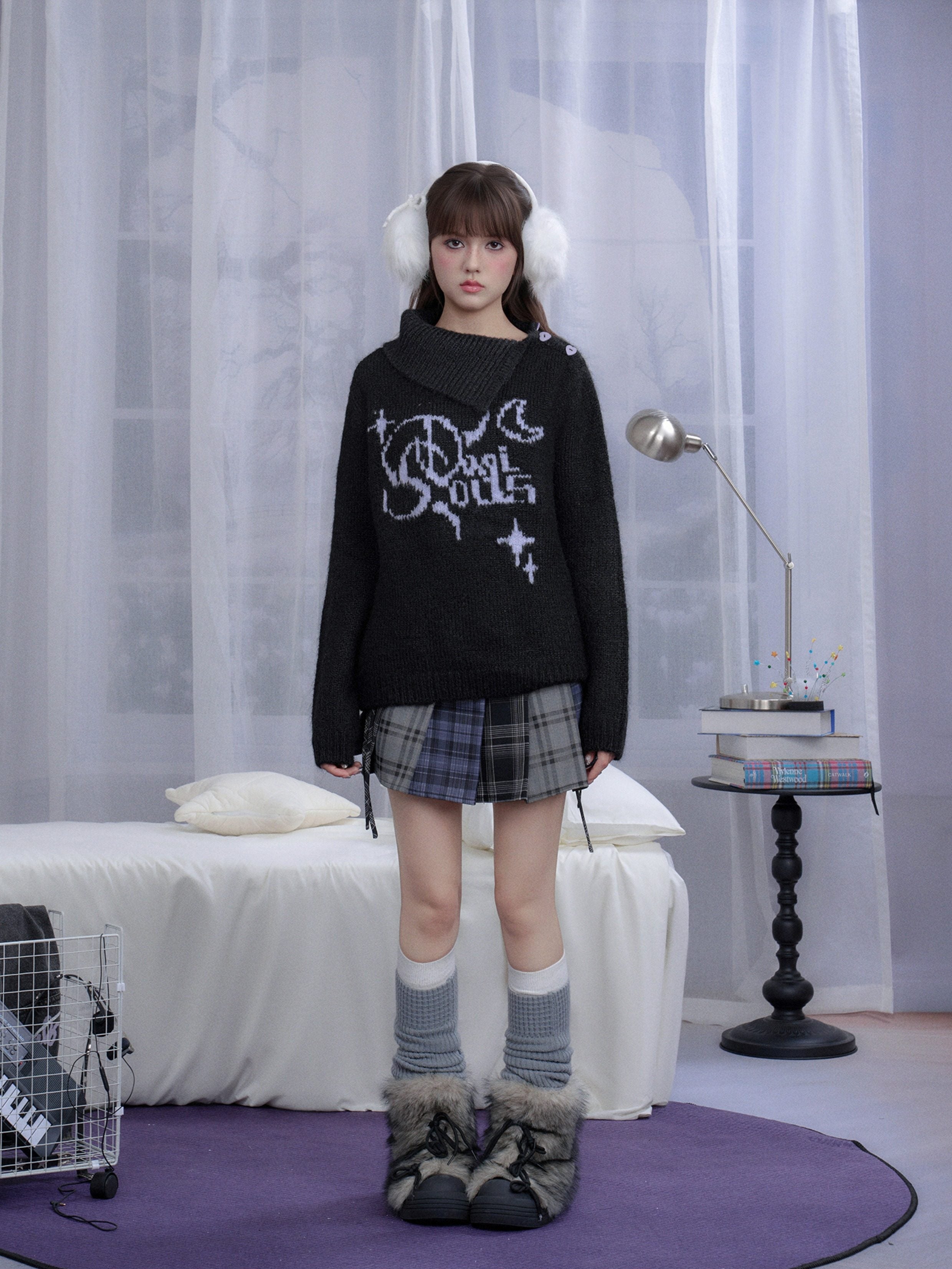 SD Assymetrical Knit Sweater