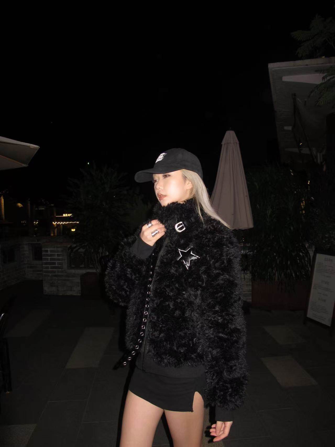 Minjae Black Star Jacket