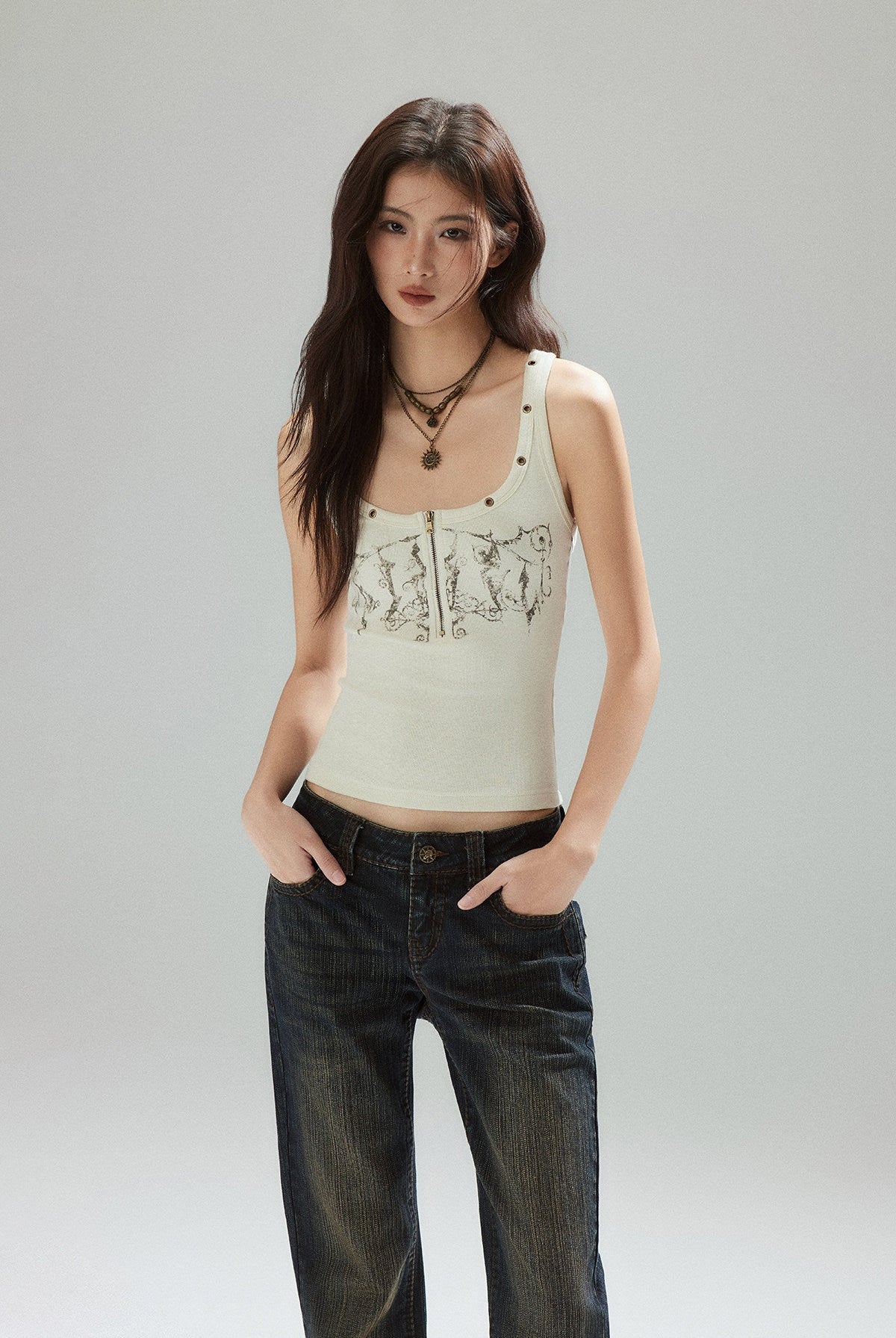 Archive Script Tank Top