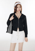 Rumi Ruffle Zip Hoodie
