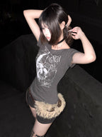 “Only I Know” Fitted Skull Tee