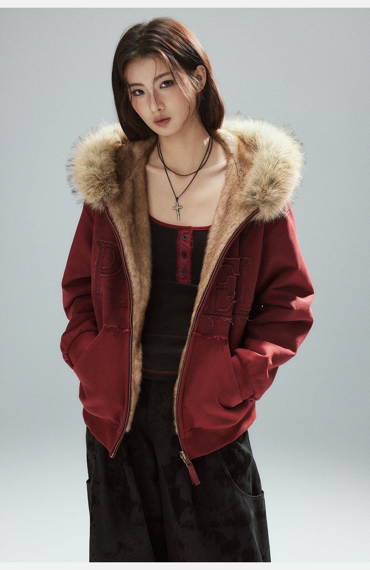 Archive Pile Pixel Zip Hoodie