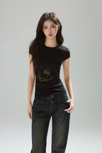 Empty Palm Fitted Top