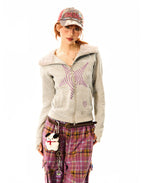 Signal Gray Zip Hoodie