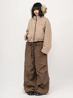 Eira Reversible Jacket (Umber/Gingham)