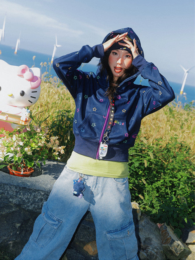 Starry Night Zip Hoodie