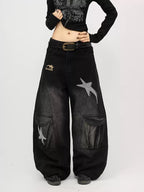 Star Patch Washed Denim