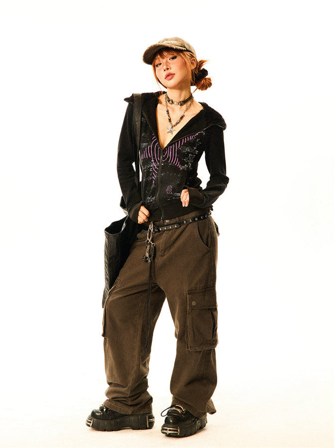 Signal Black Zip Hoodie