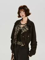 Fawn Collar Reversible Jacket
