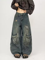 Star Patch Washed Denim