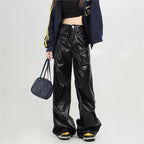 KOYA Frame Leather Pants (Black)
