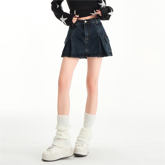 KOYA Dark Wash Skirt