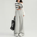 Archive Wide-Leg Sweatpants (Gray)