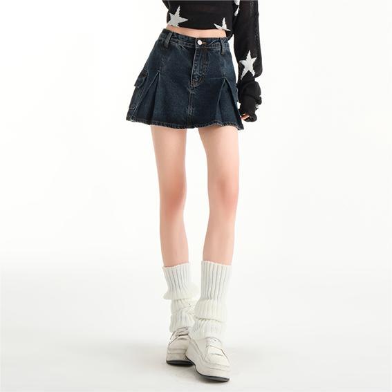 KOYA Dark Wash Skirt