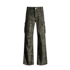 KOYA Camo High-Waist Cargos