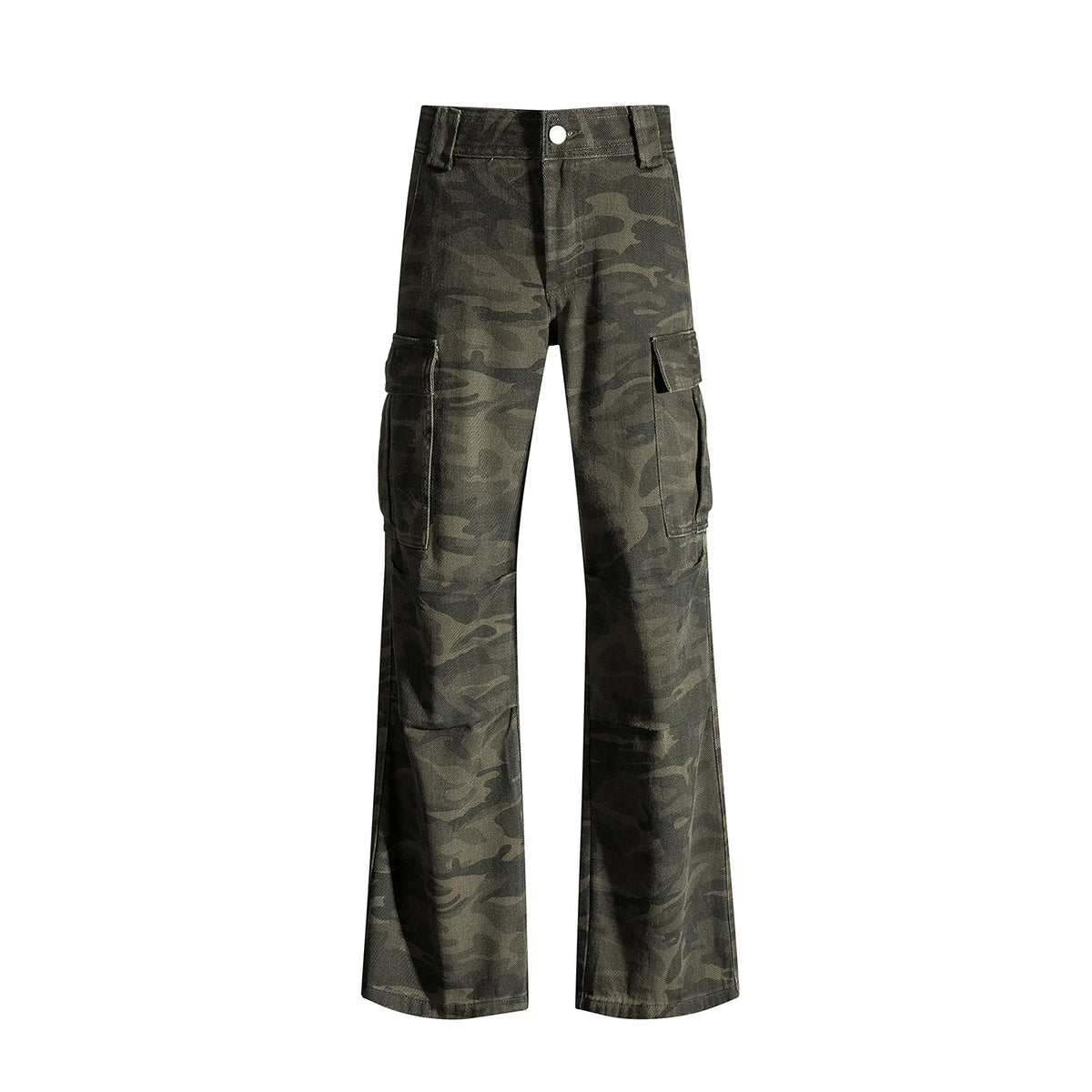 KOYA Camo High-Waist Cargos